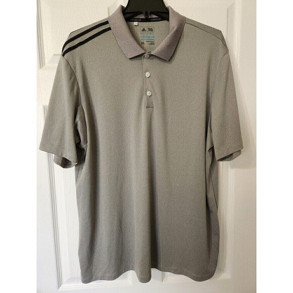Adidas Climacool Polo Mens XL *bundle of 2 Gray EUC, Green has small defect pics - Picture 1 of 12